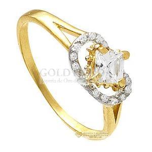 ANILLO CUADRO MULTIPLE CIRC 14K