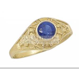 ANILLO KINDER 4MM AZUL N4 10K