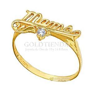 ANILLO MAMA 1 CIRCONIA 10K