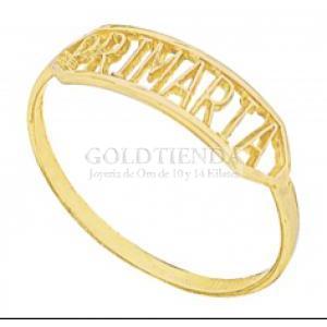 ANILLO PRIMARIA FAJITO N7 10K