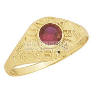 ANILLO SECUNARIA RUBI N10 10K