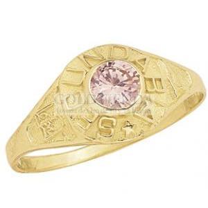 ANILLO SECUNDARIA ROSA N10 10K