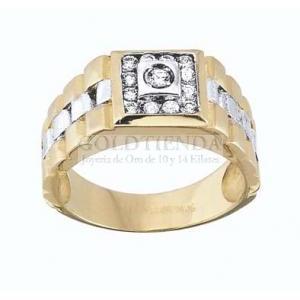 ANILLO TIPO ROLEX BICOLOR 13 C