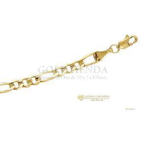 PULSERA FIGARO 100 3X1 AMARILLA 18CM 14K